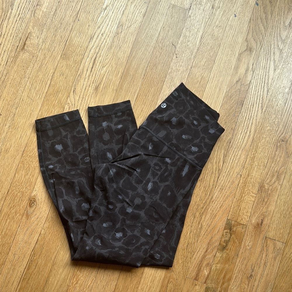 Lululemon Align Black Leopard Print Leggings